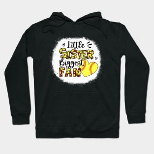 Softball Sister Shirt Little Sister Biggest Fan Hoodie